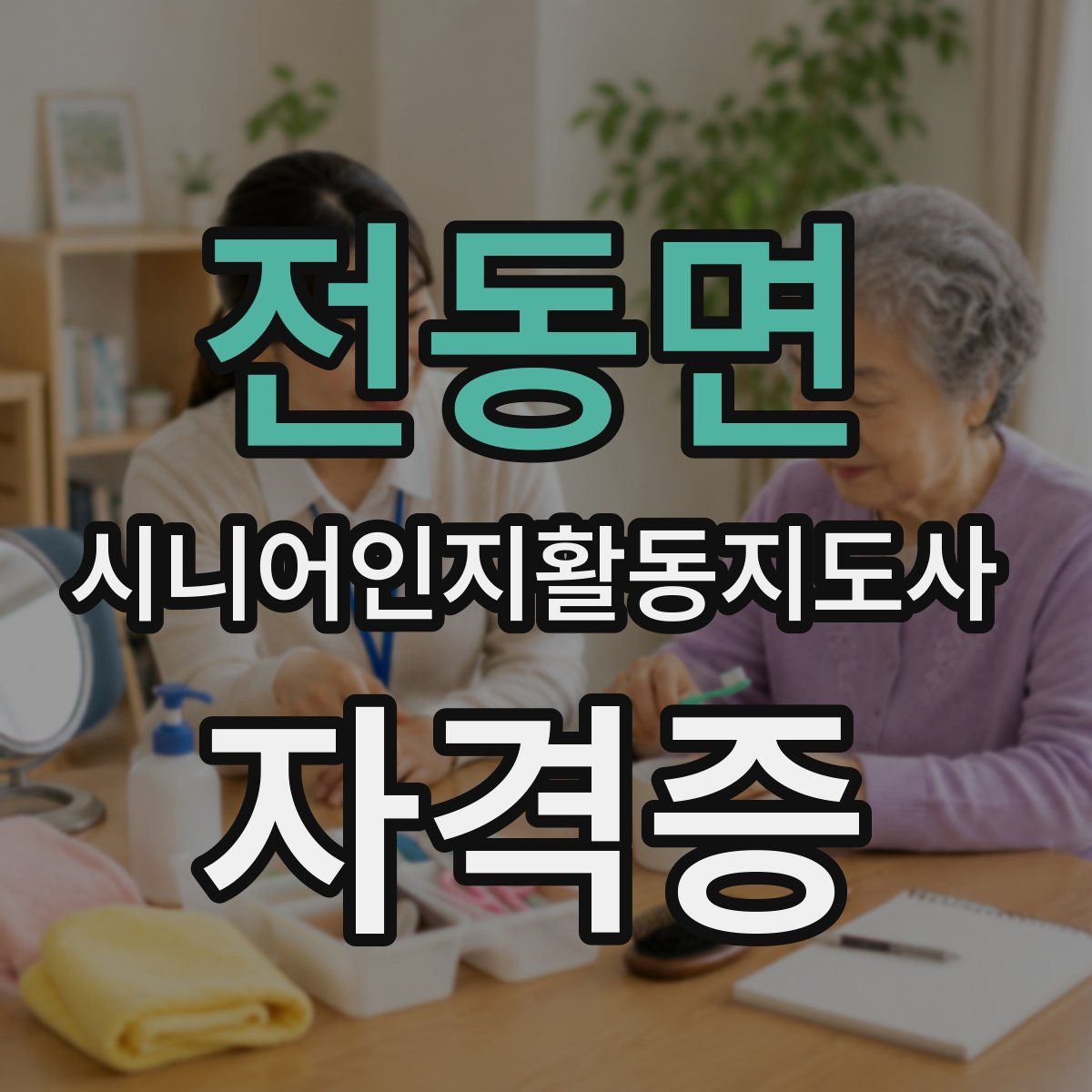 전동면 시니어인지활동지도사 자격증