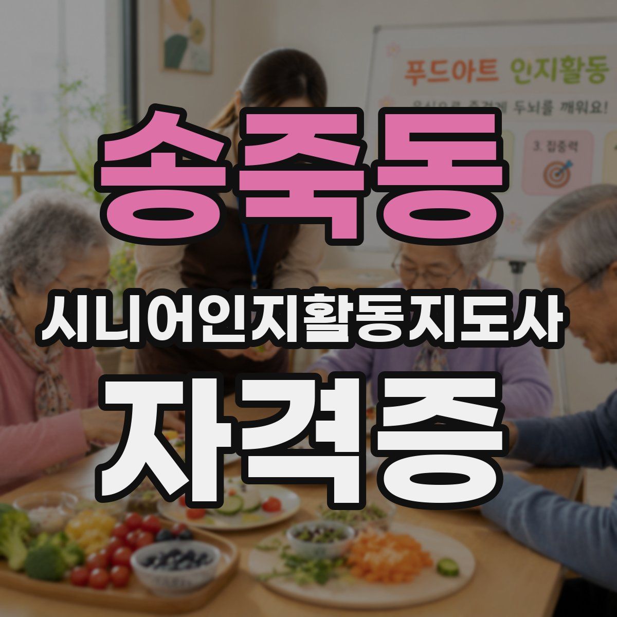 송죽동 시니어인지활동지도사 자격증