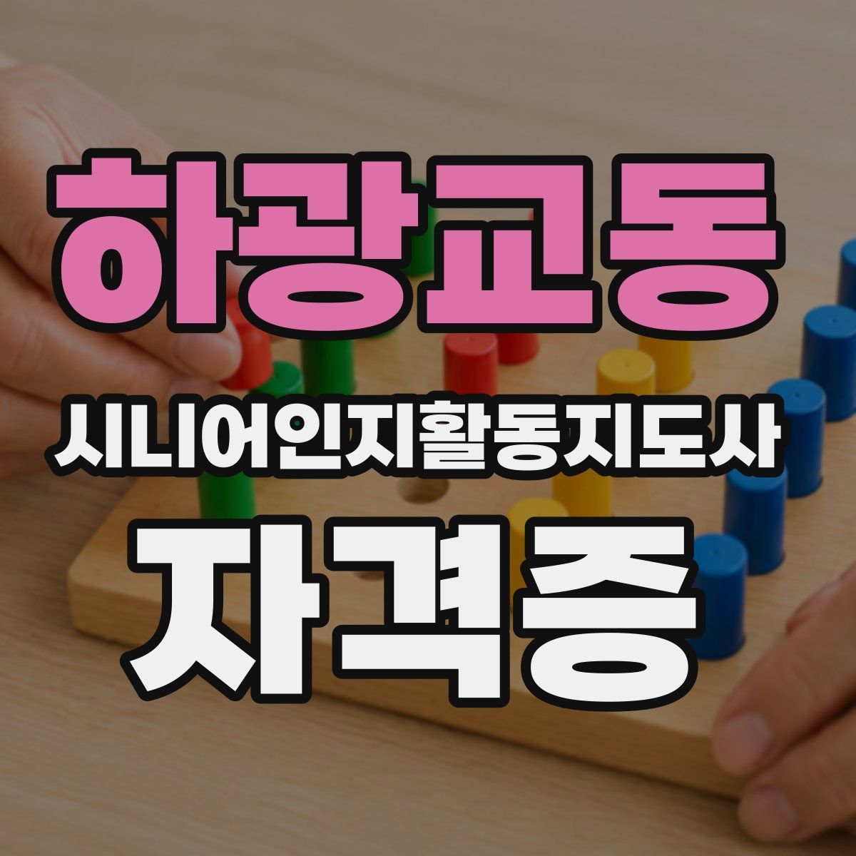 하광교동 시니어인지활동지도사 자격증