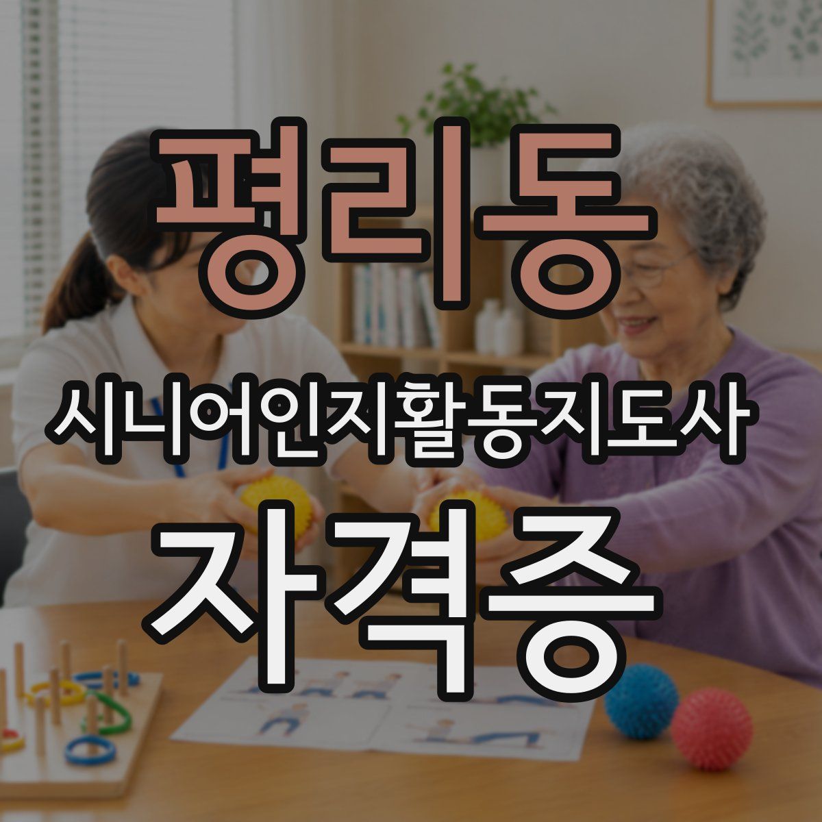 평리동 시니어인지활동지도사 자격증