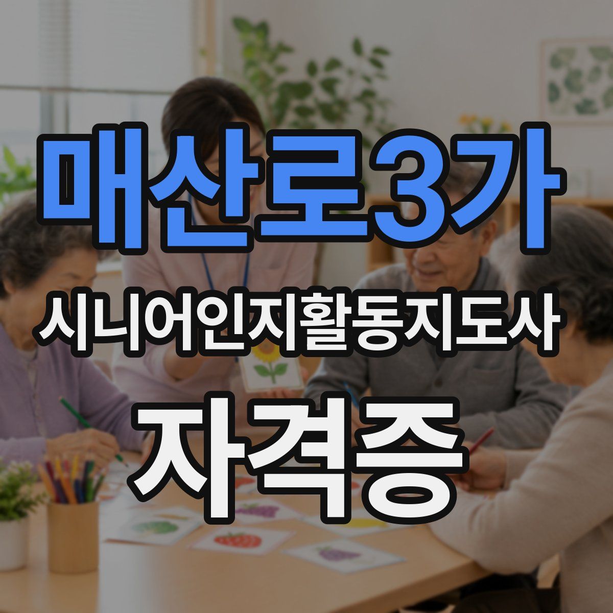 매산로3가 시니어인지활동지도사 자격증