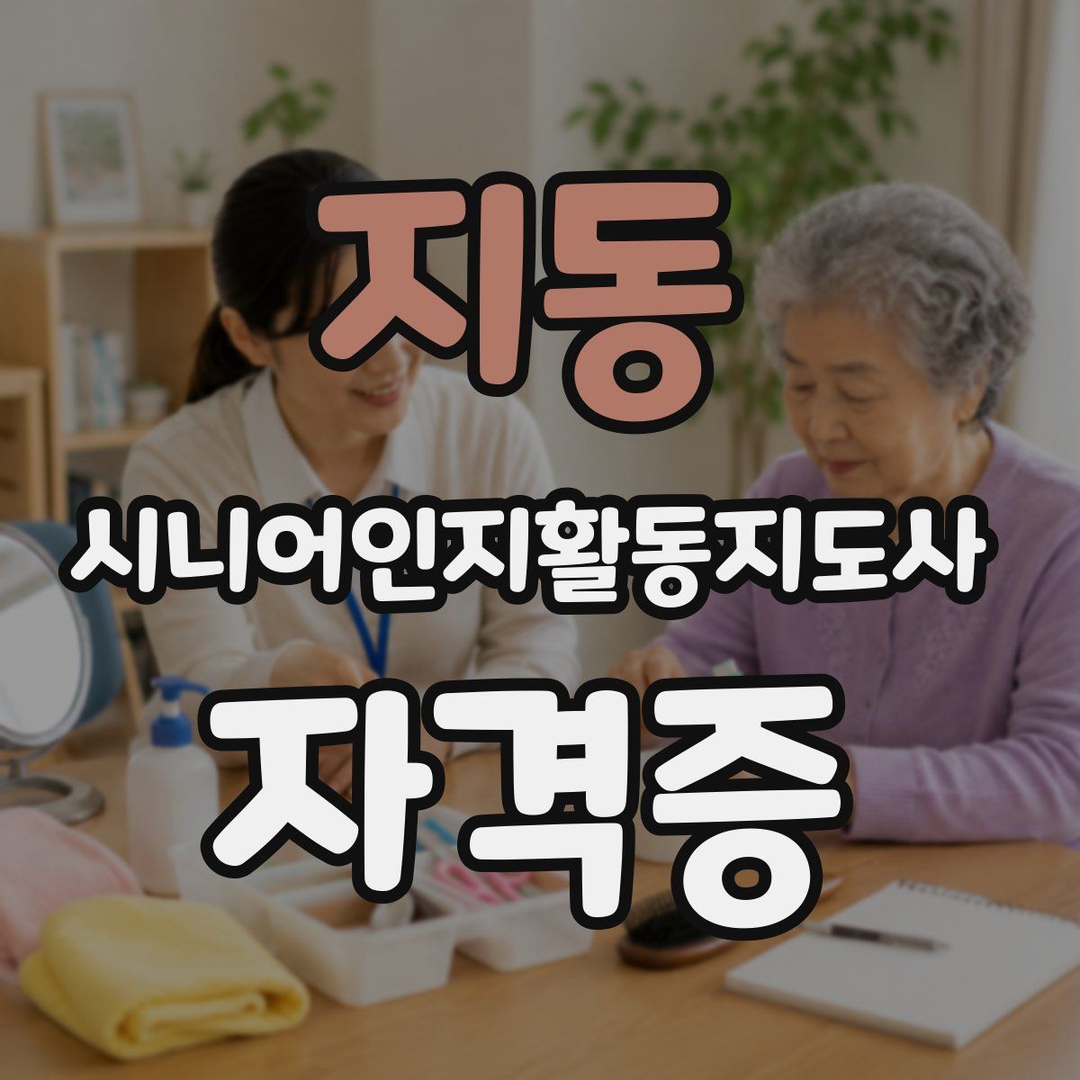 지동 시니어인지활동지도사 자격증