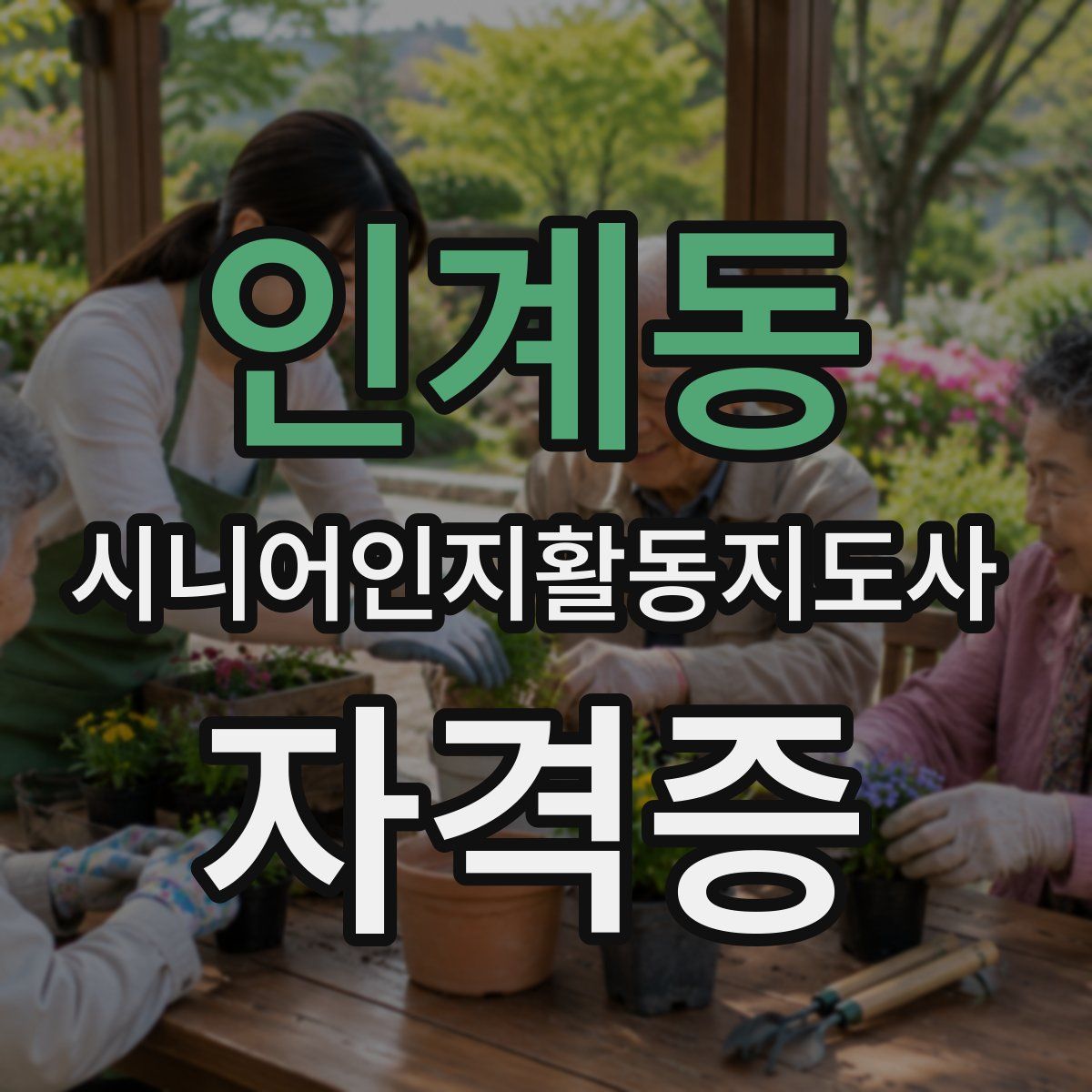 인계동 시니어인지활동지도사 자격증
