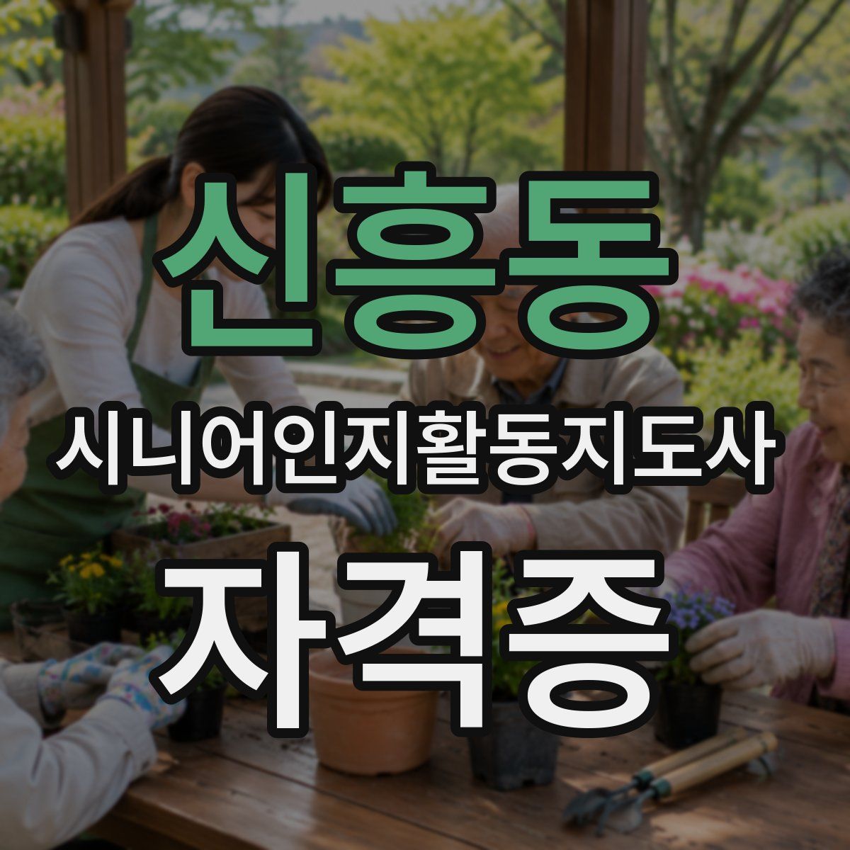 신흥동 시니어인지활동지도사 자격증