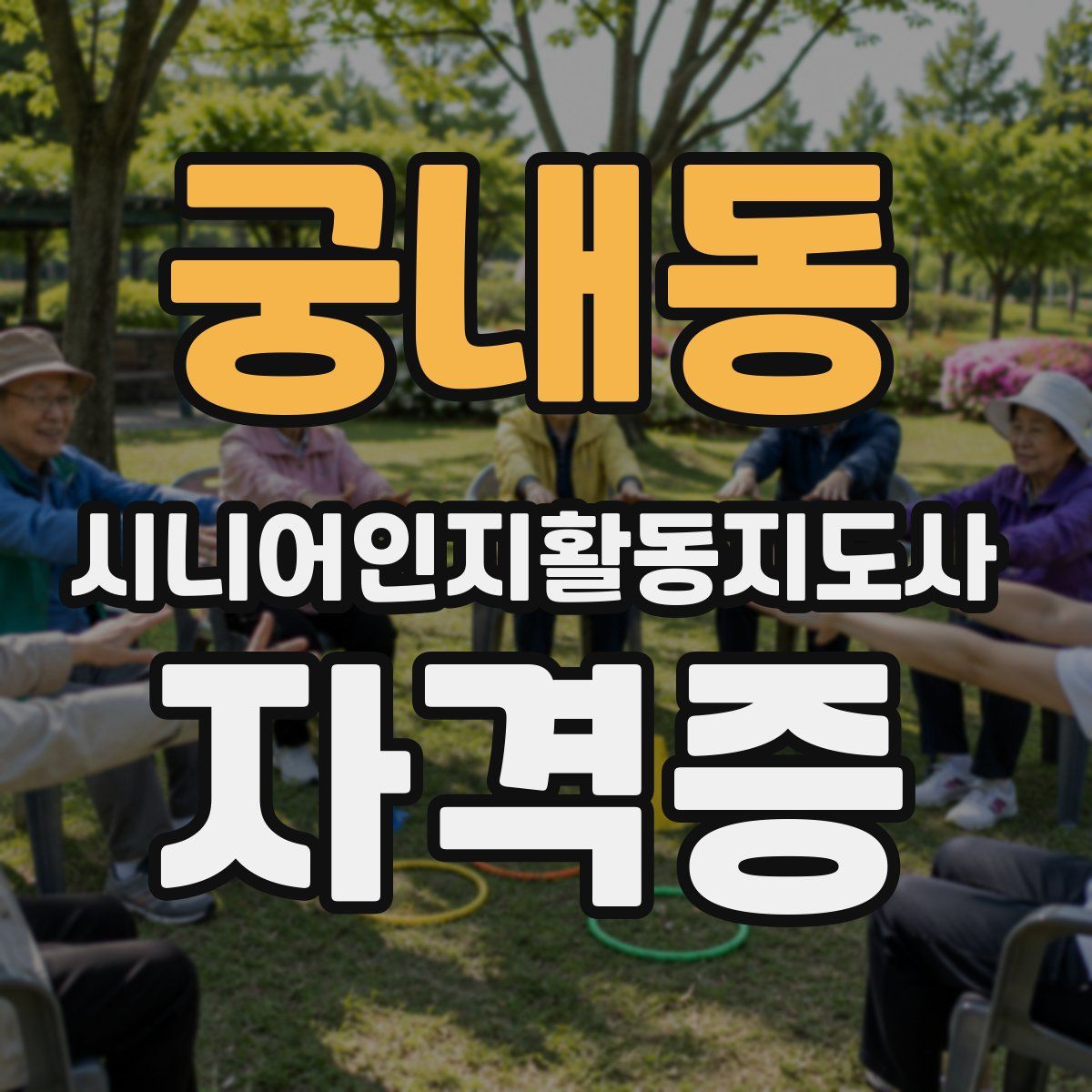 궁내동 시니어인지활동지도사 자격증