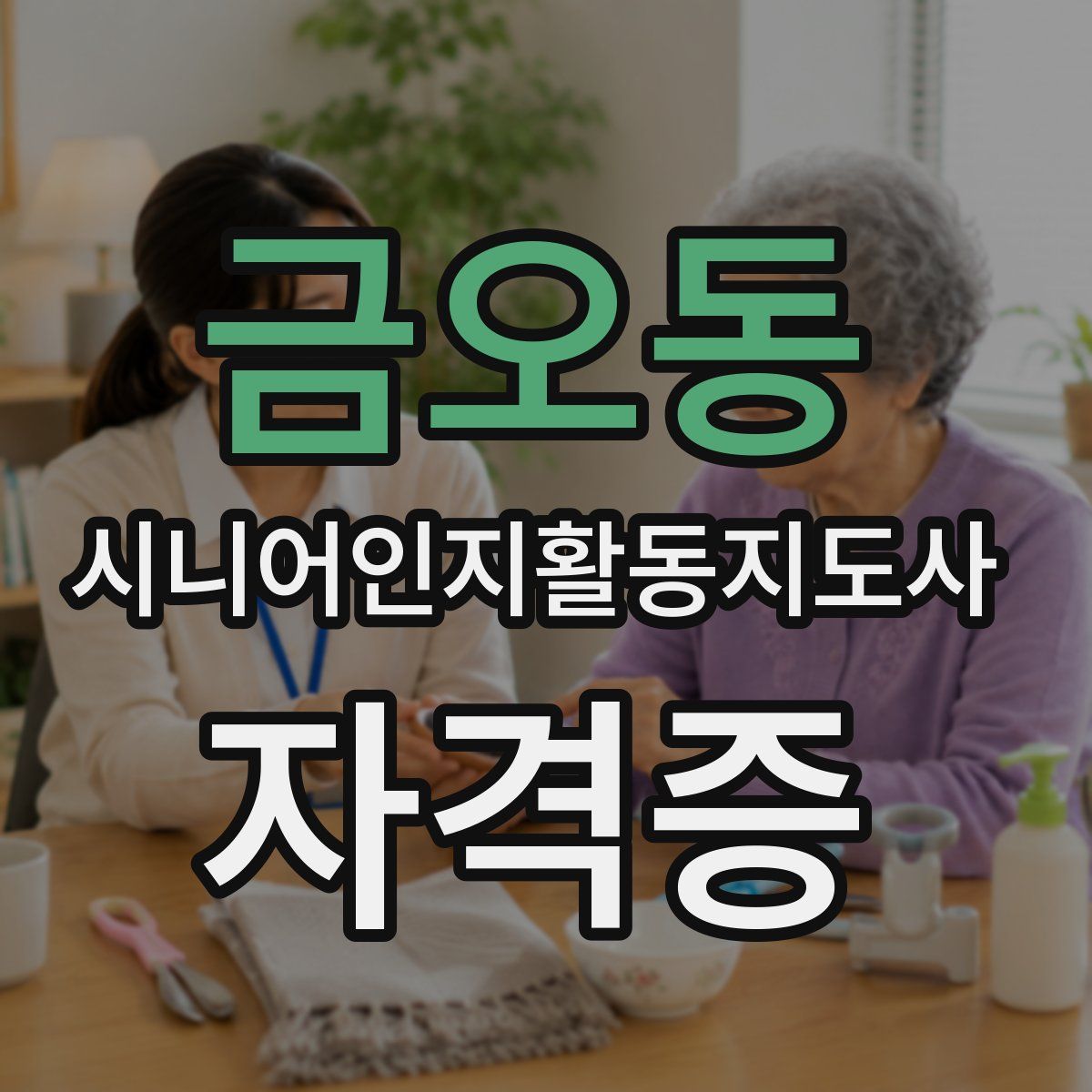 금오동 시니어인지활동지도사 자격증