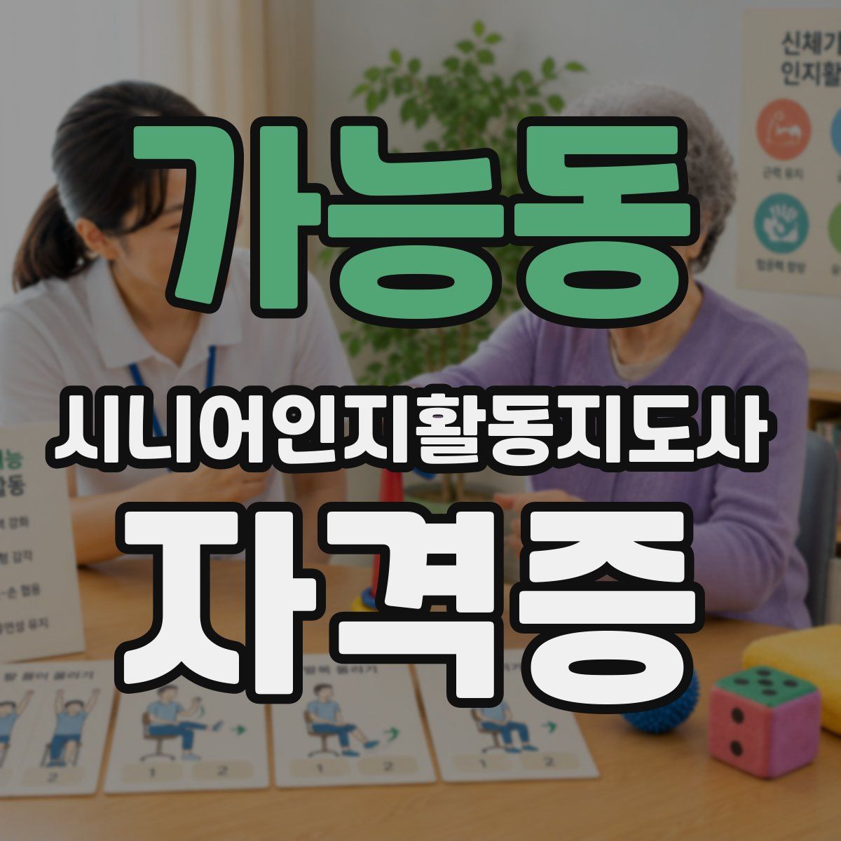 가능동 시니어인지활동지도사 자격증