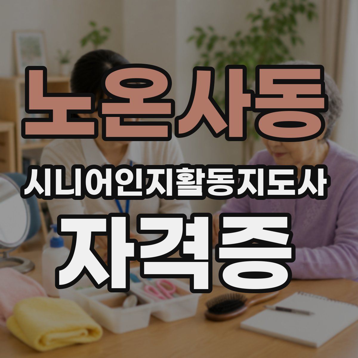 노온사동 시니어인지활동지도사 자격증