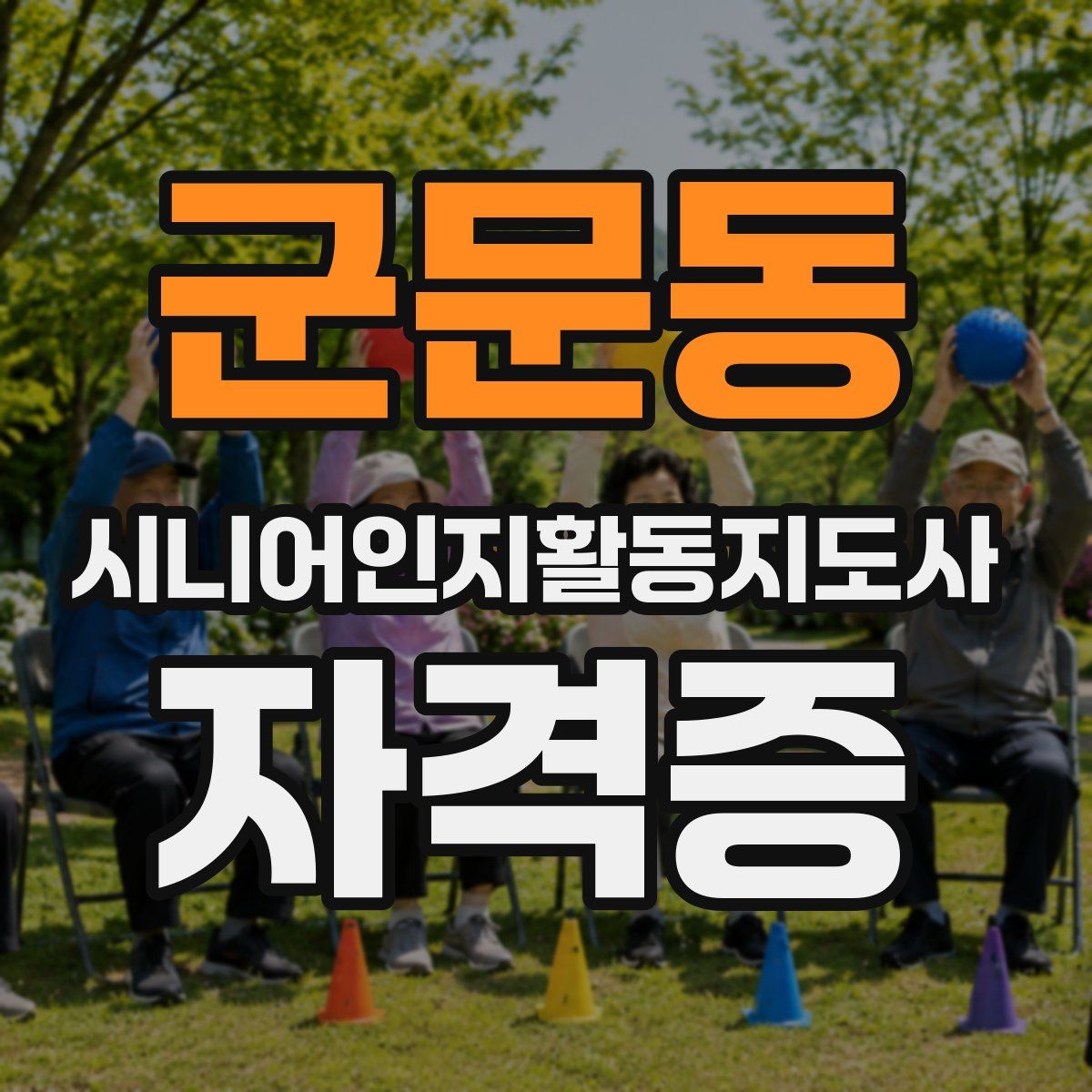 군문동 시니어인지활동지도사 자격증