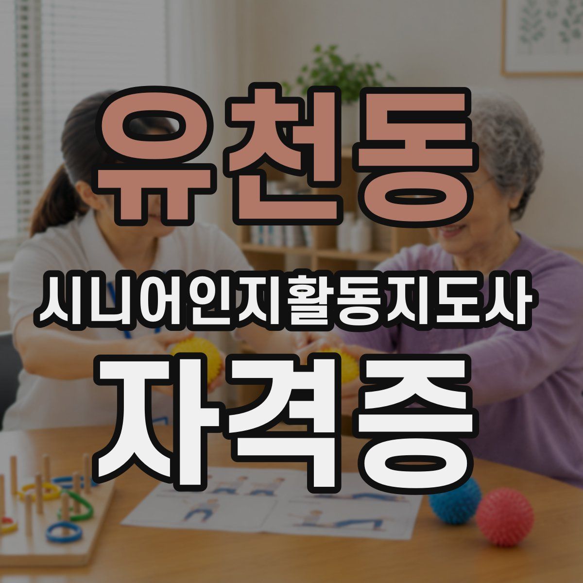 유천동 시니어인지활동지도사 자격증