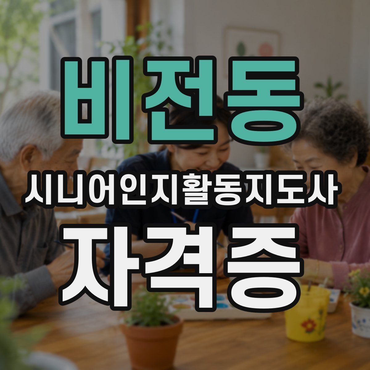 비전동 시니어인지활동지도사 자격증