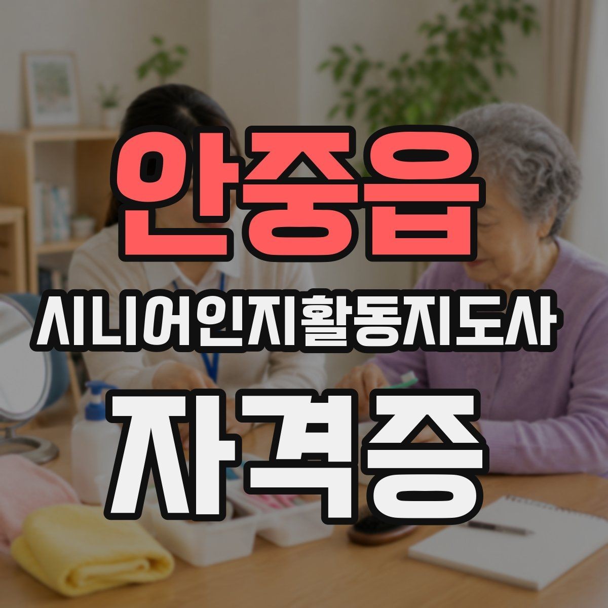 안중읍 시니어인지활동지도사 자격증 취득 준비 방법