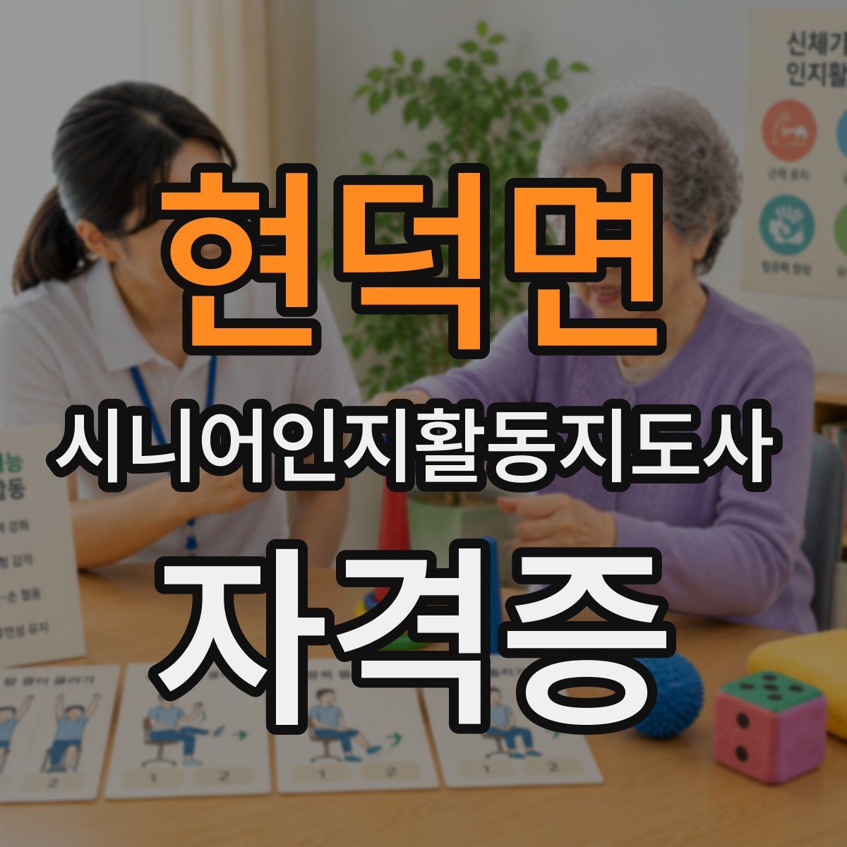 현덕면 시니어인지활동지도사 자격증