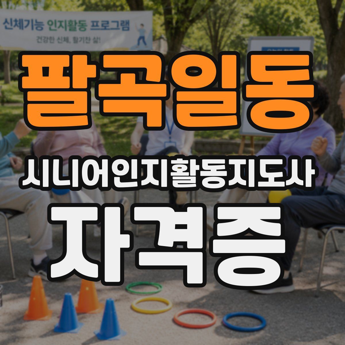 팔곡일동 시니어인지활동지도사 자격증
