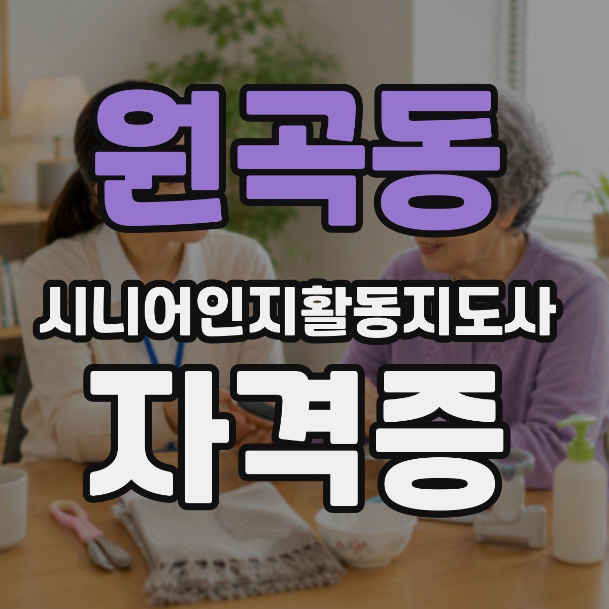 원곡동 시니어인지활동지도사 자격증 강의 고를 때 보는 항목
