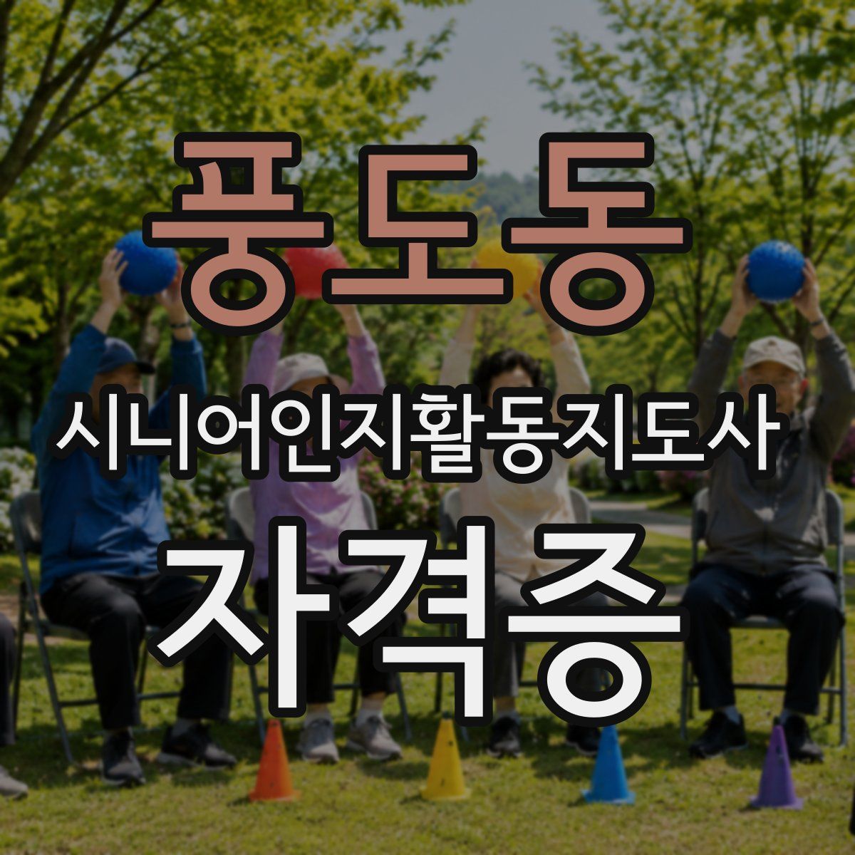 풍도동 시니어인지활동지도사 자격증