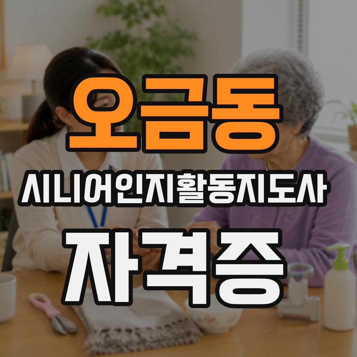 오금동 시니어인지활동지도사 자격증
