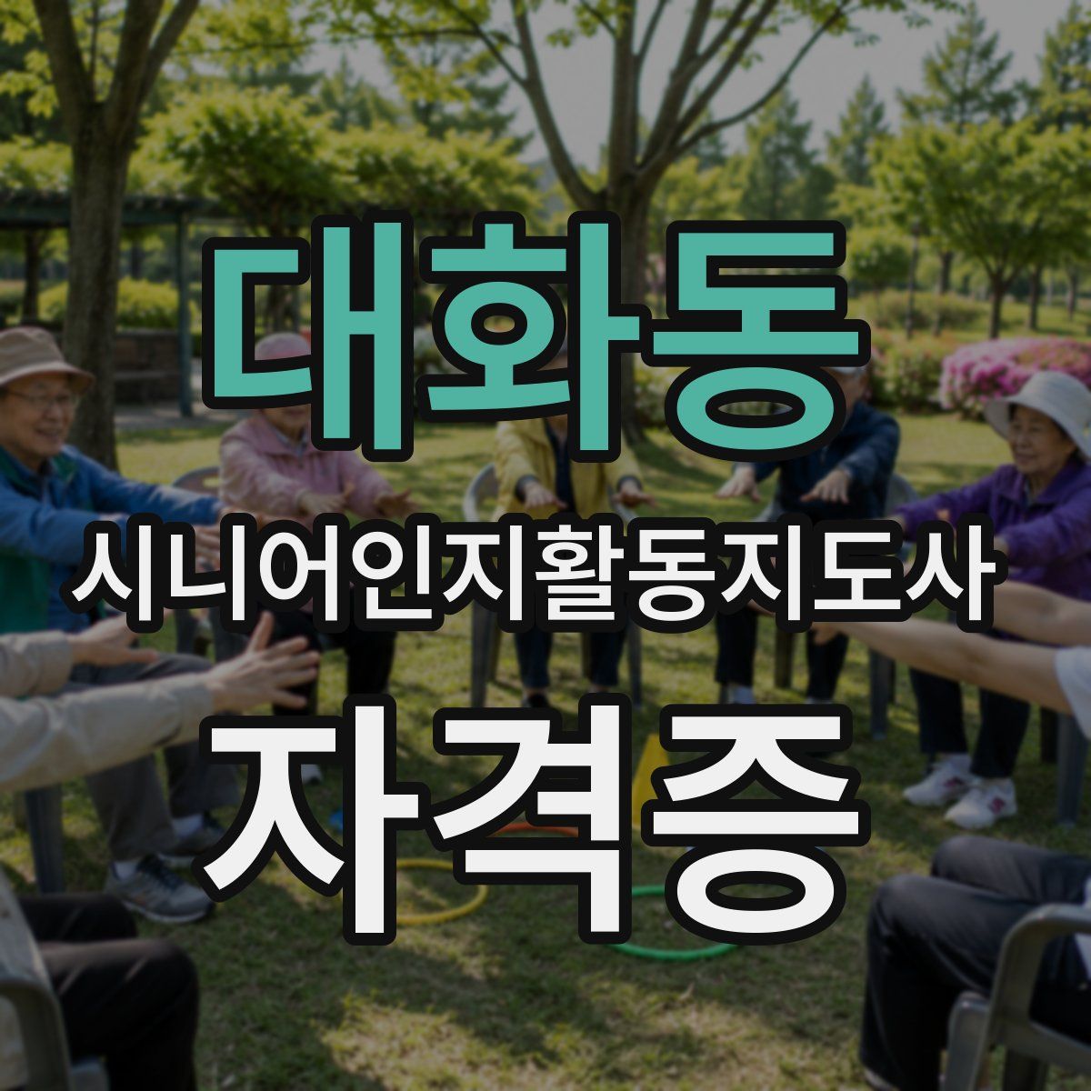 대화동 시니어인지활동지도사 자격증