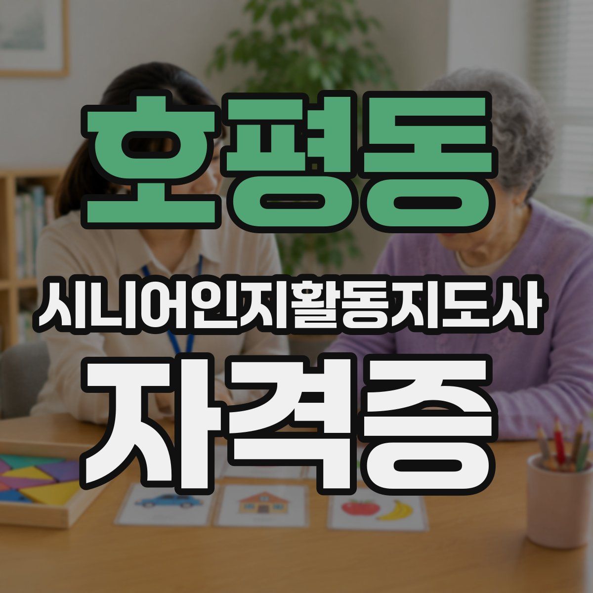 호평동 시니어인지활동지도사 자격증