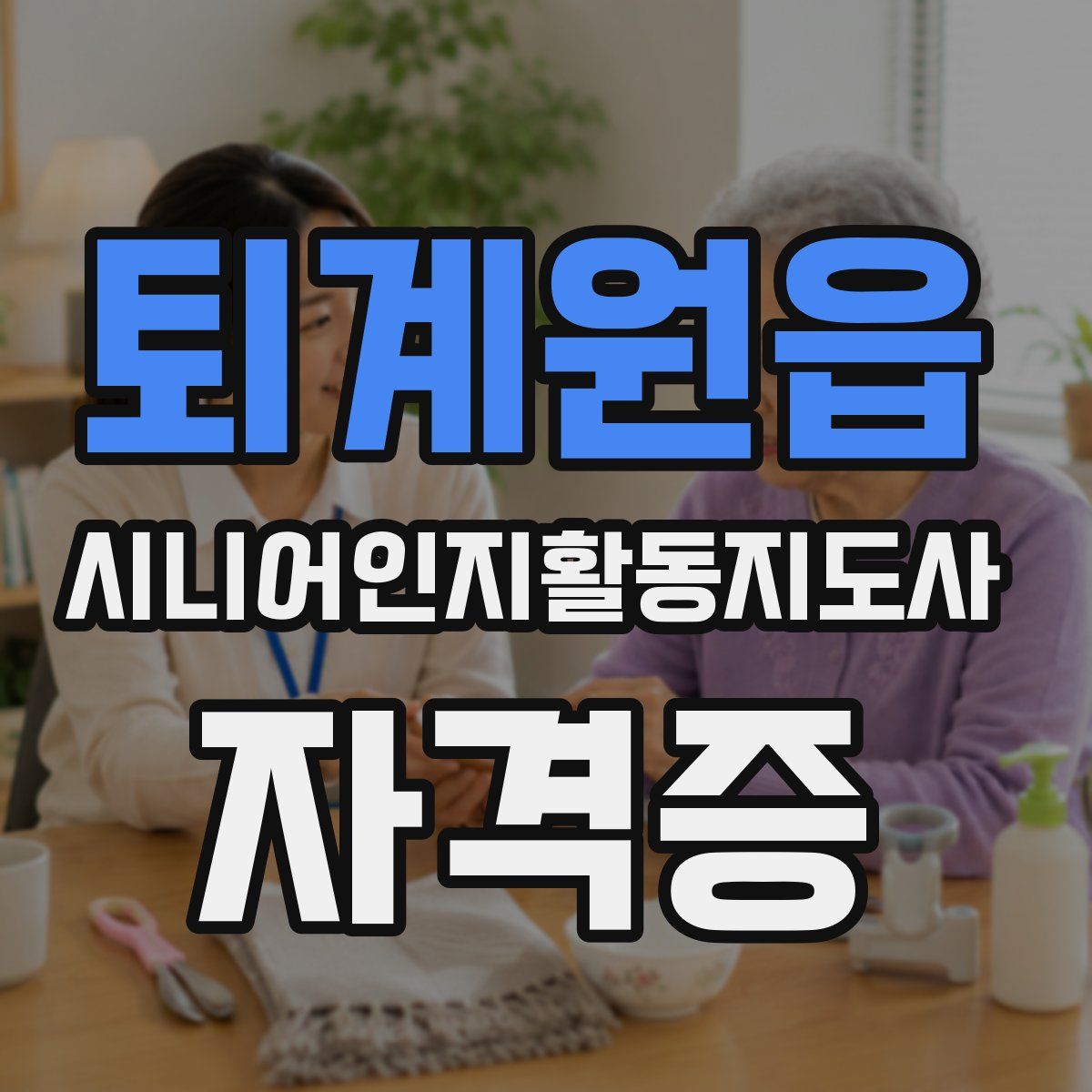 퇴계원읍 시니어인지활동지도사 자격증