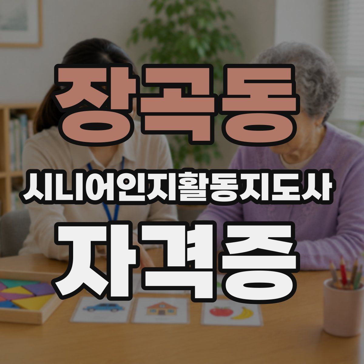장곡동 시니어인지활동지도사 자격증