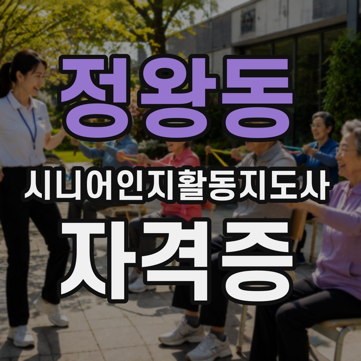 정왕동 시니어인지활동지도사 자격증