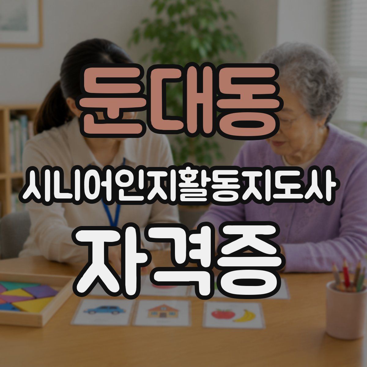둔대동 시니어인지활동지도사 자격증