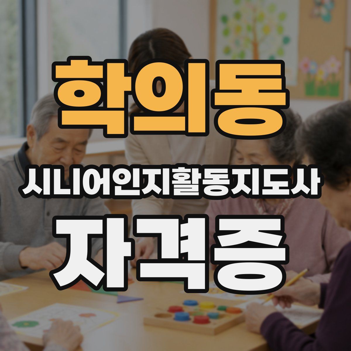 학의동 시니어인지활동지도사 자격증