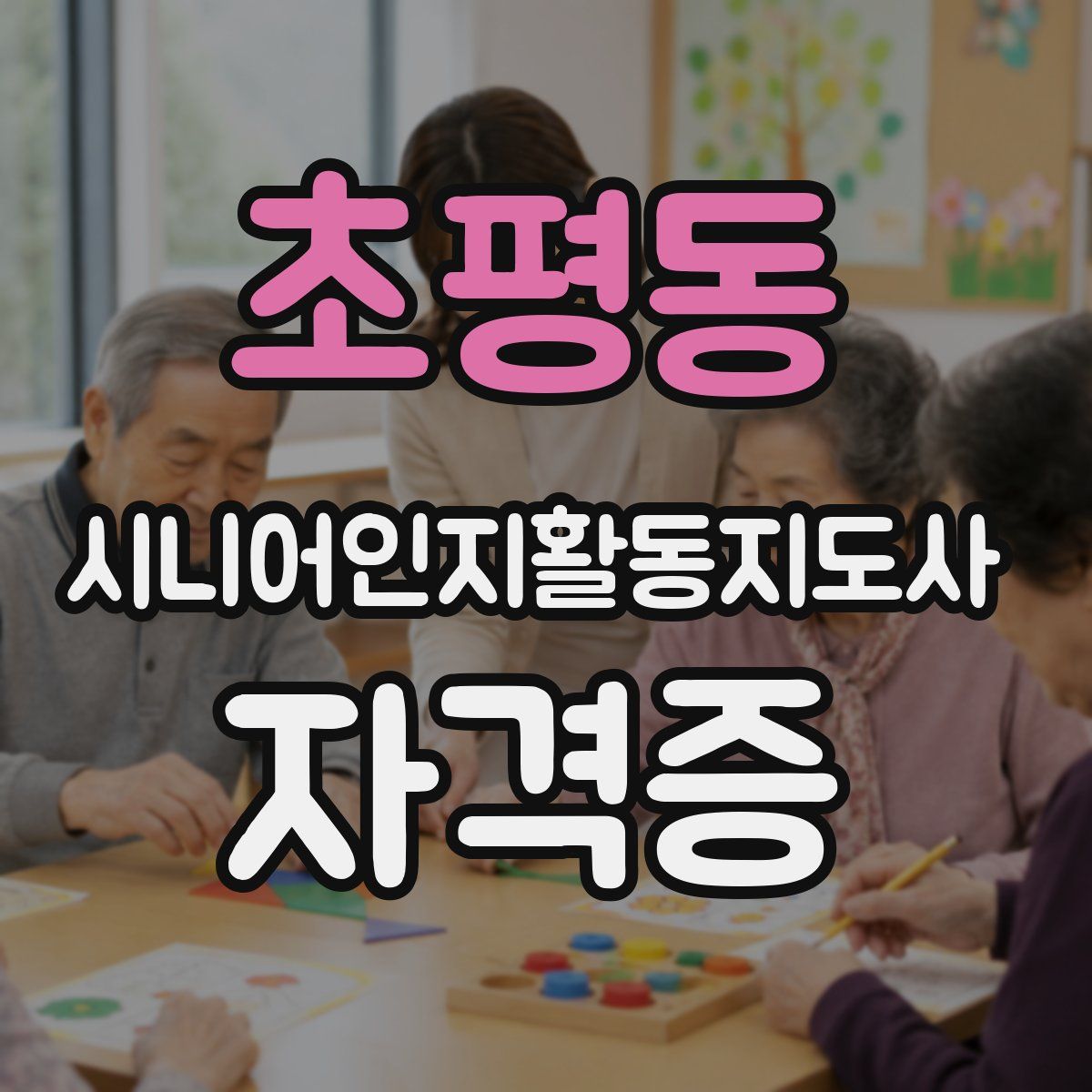 초평동 시니어인지활동지도사 자격증