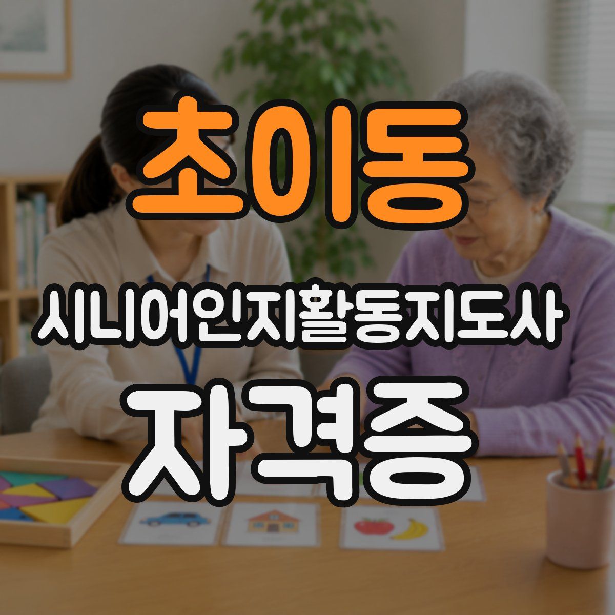 초이동 시니어인지활동지도사 자격증