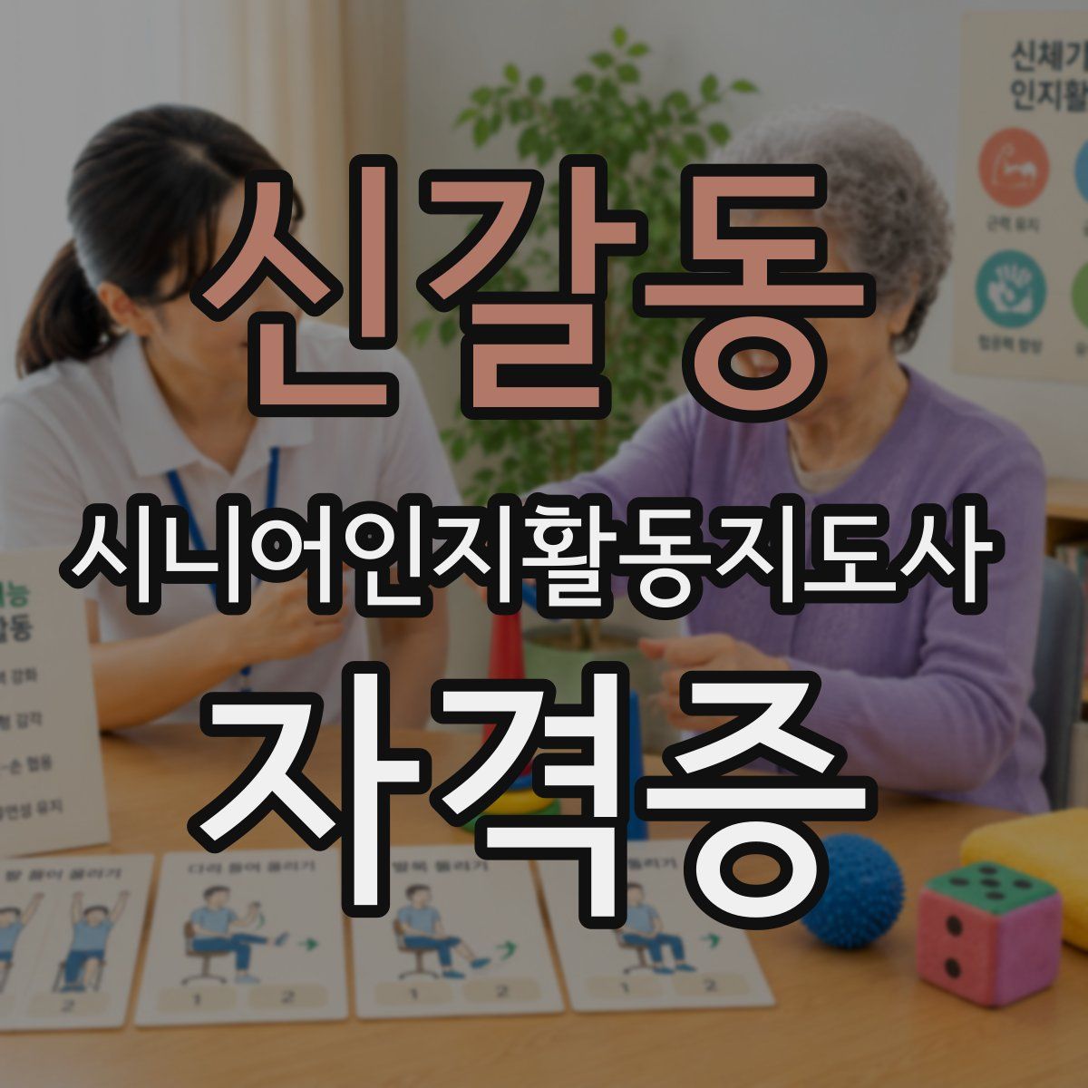 신갈동 시니어인지활동지도사 자격증