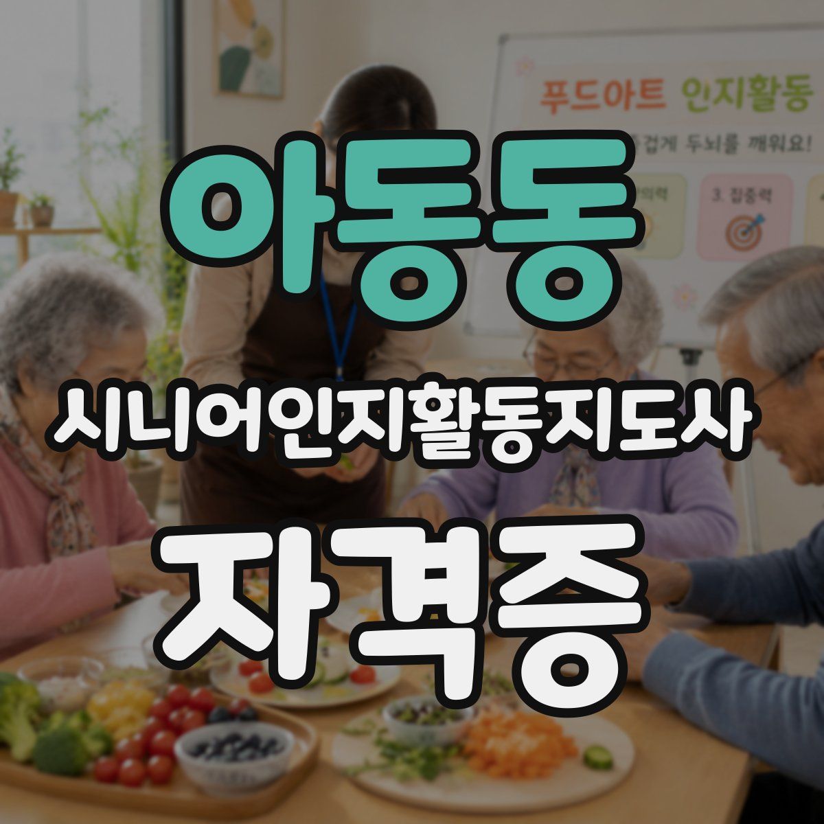 아동동 시니어인지활동지도사 자격증