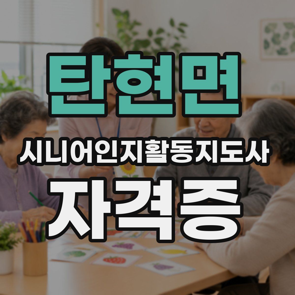 탄현면 시니어인지활동지도사 자격증