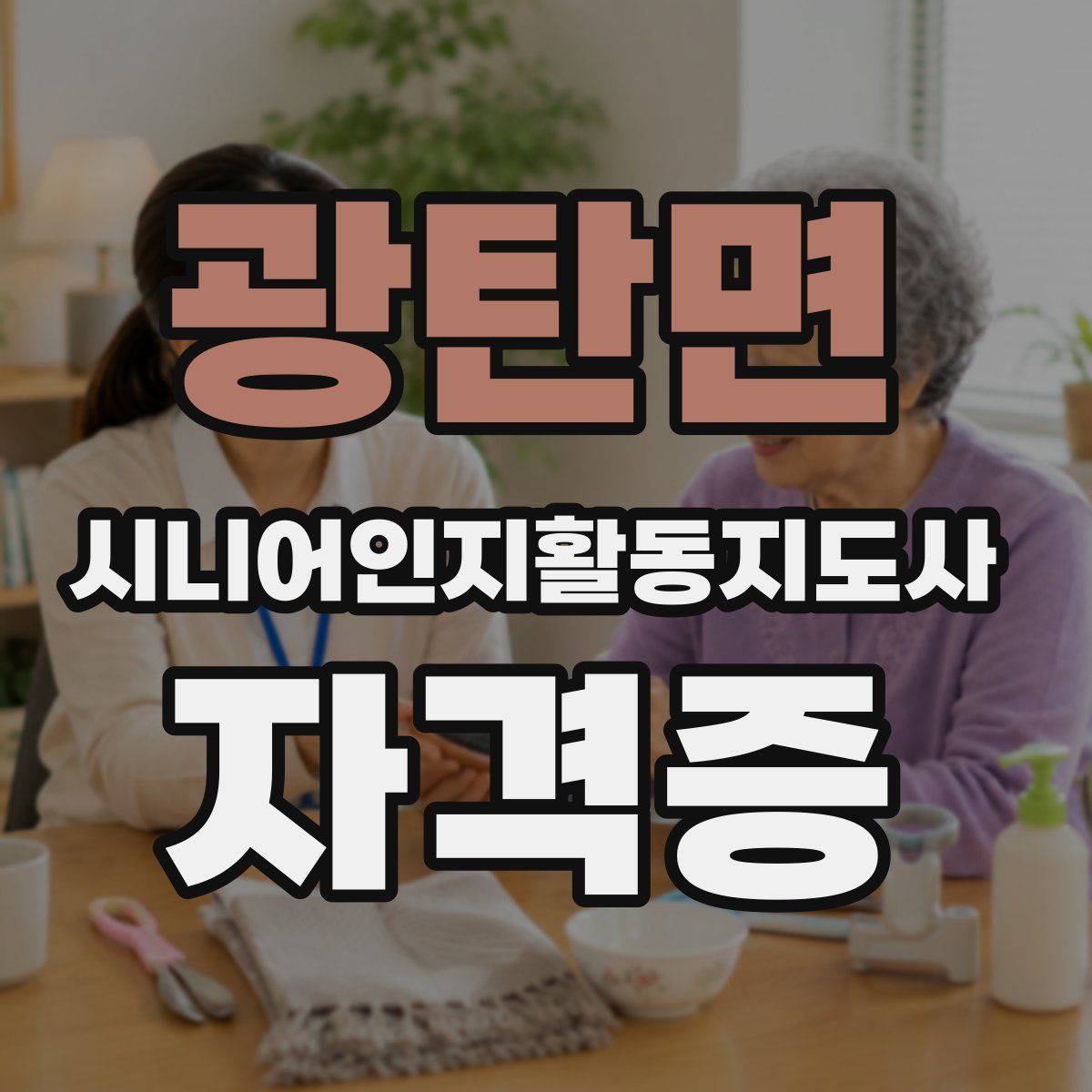 광탄면 시니어인지활동지도사 자격증
