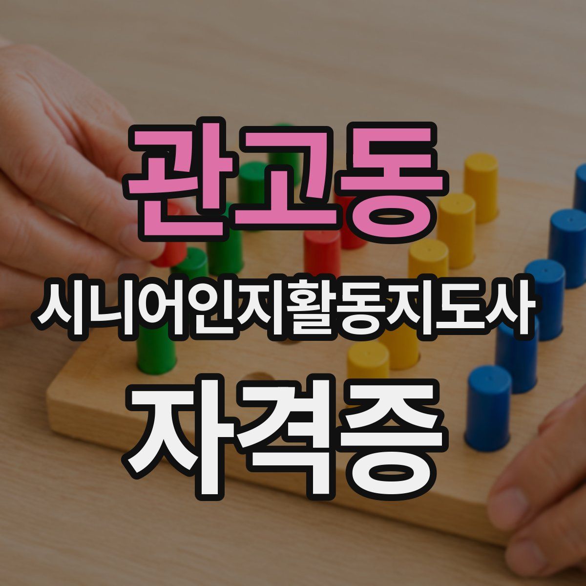 관고동 시니어인지활동지도사 자격증