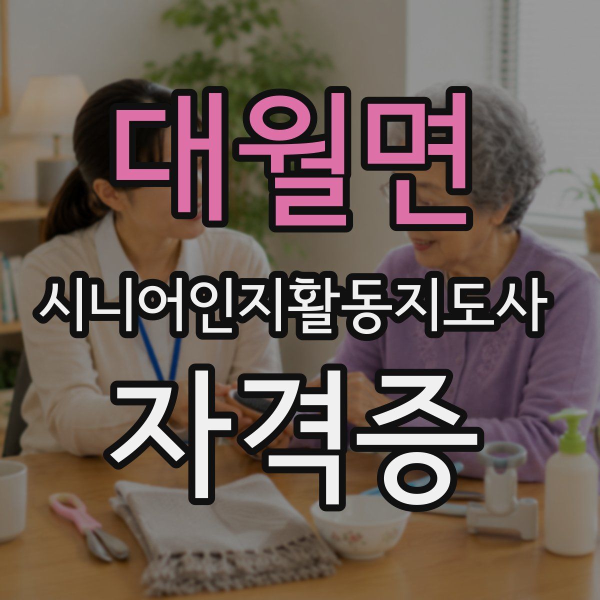 대월면 시니어인지활동지도사 자격증