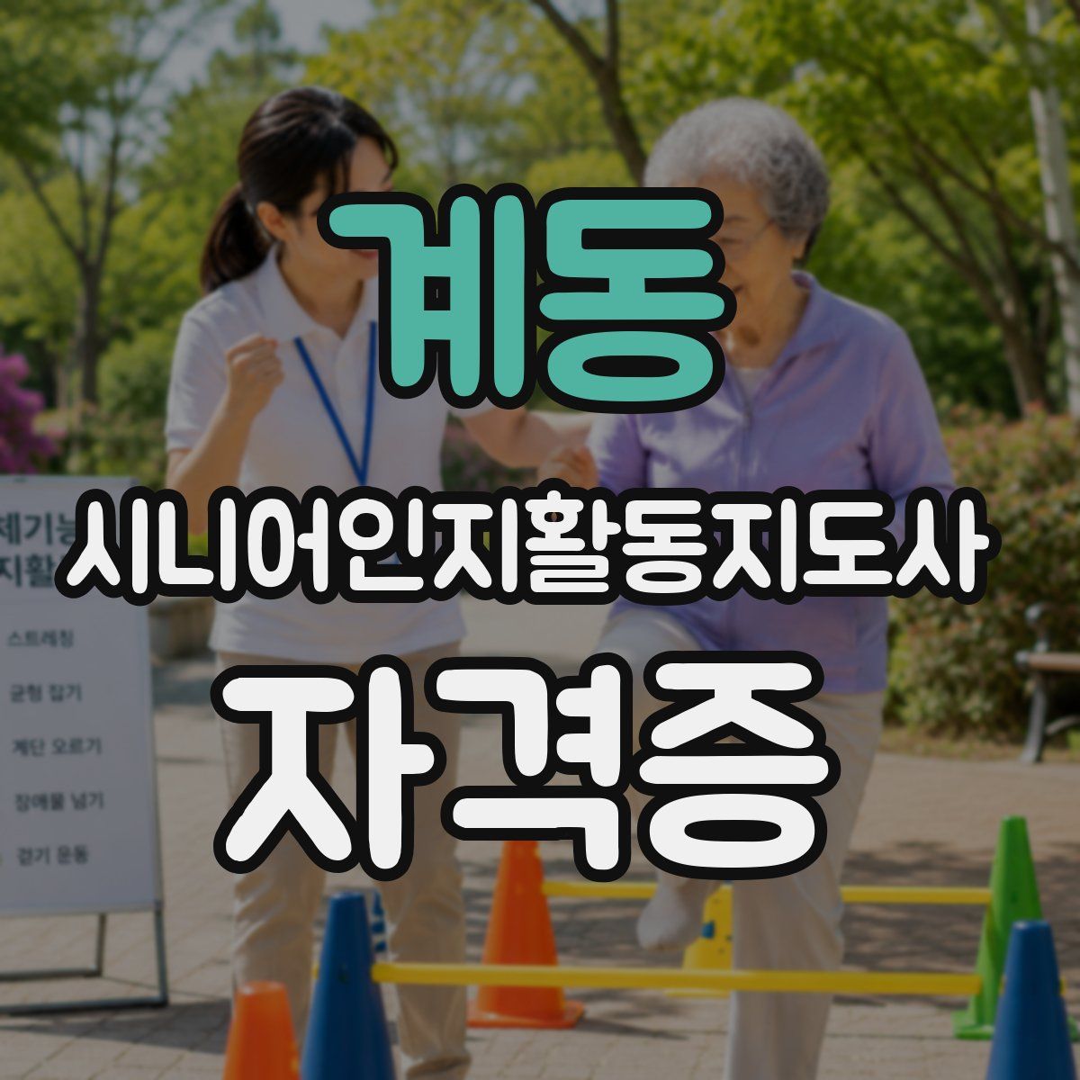 계동 시니어인지활동지도사 자격증