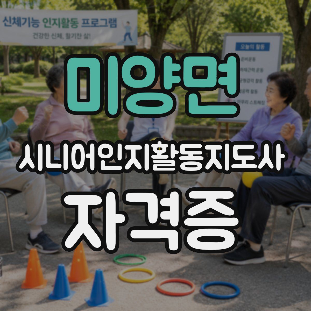 미양면 시니어인지활동지도사 자격증