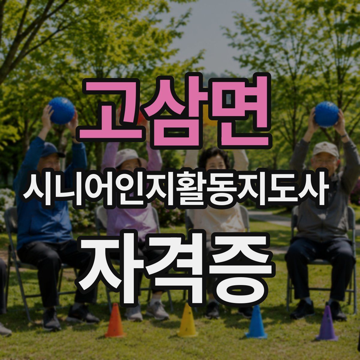 고삼면 시니어인지활동지도사 자격증