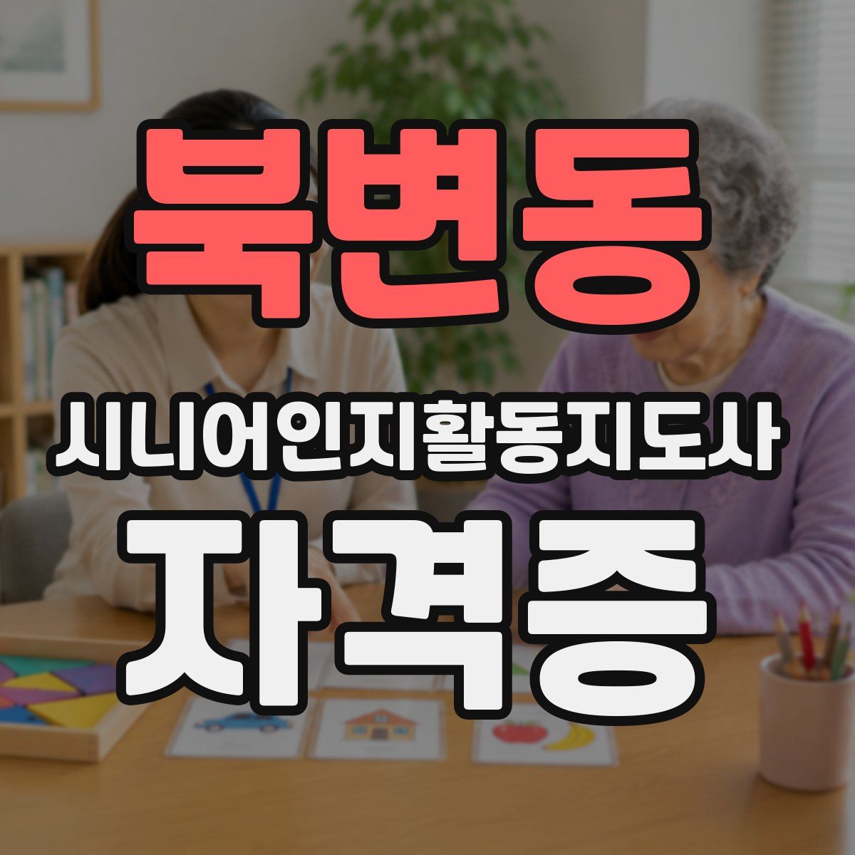 북변동 시니어인지활동지도사 자격증
