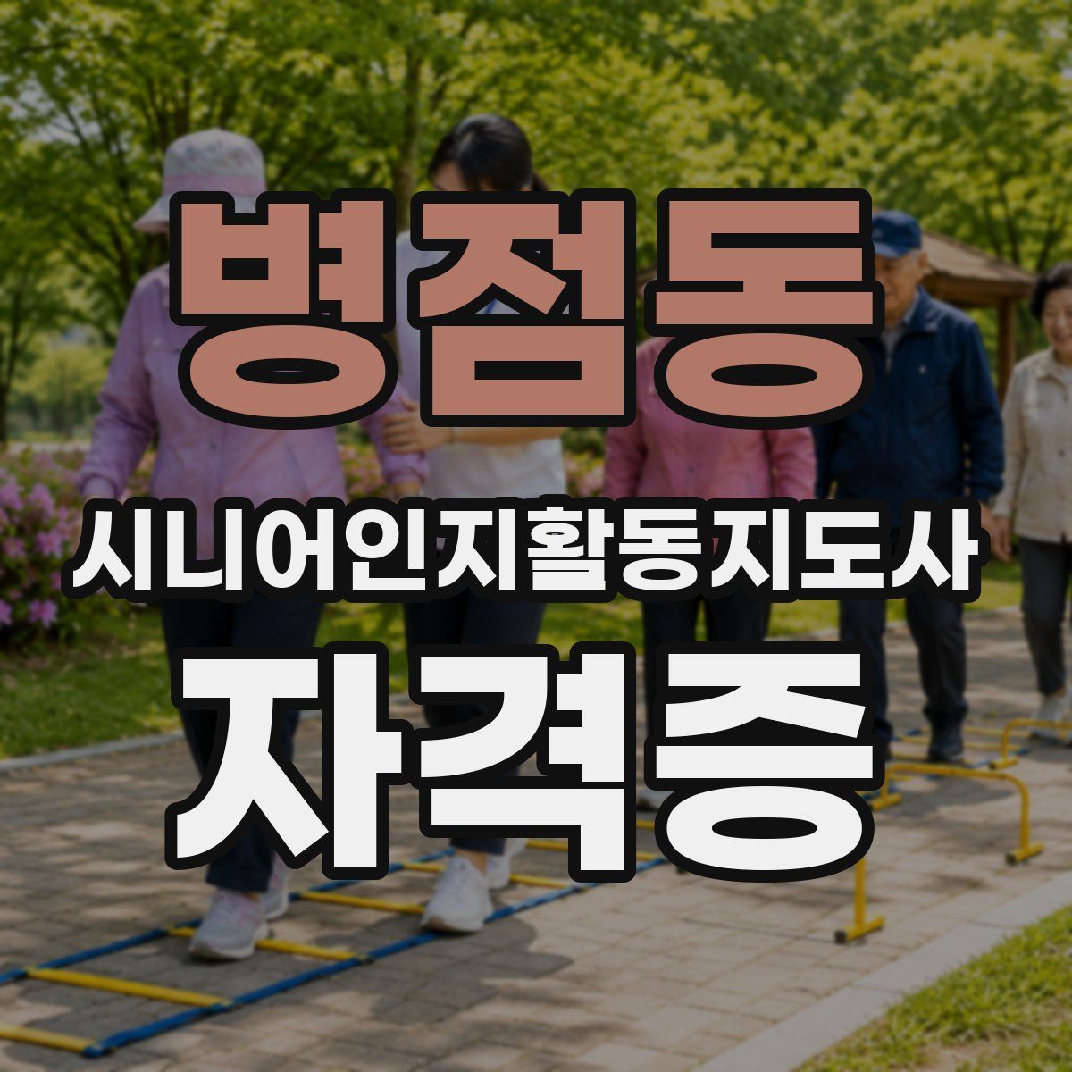 병점동 시니어인지활동지도사 자격증