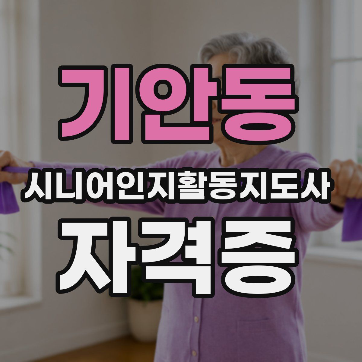 기안동 시니어인지활동지도사 자격증