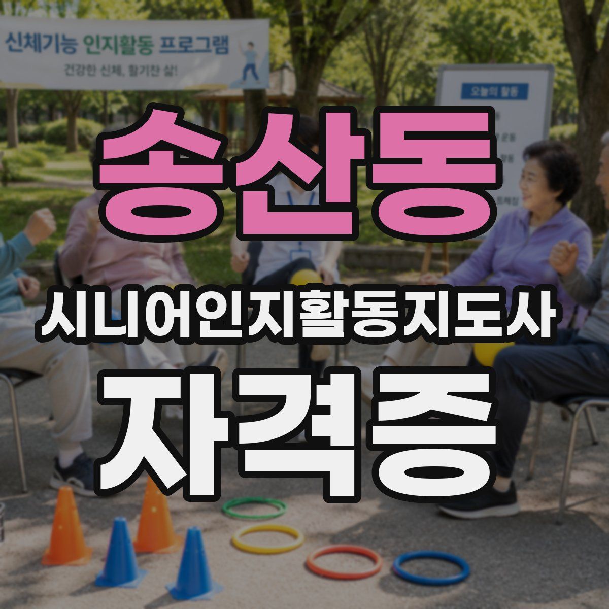 송산동 시니어인지활동지도사 자격증