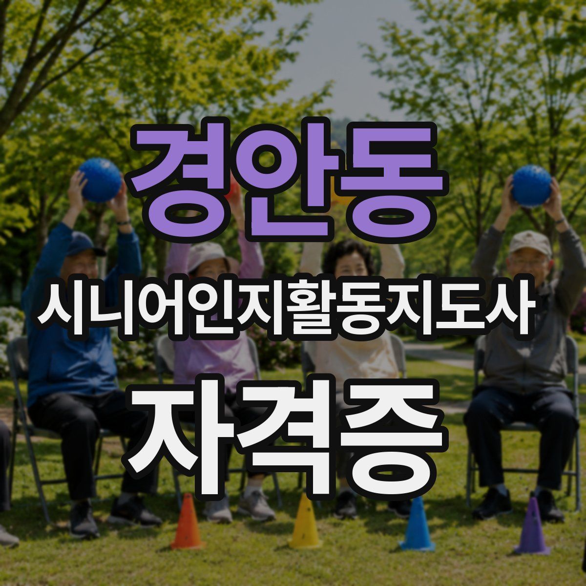 경안동 시니어인지활동지도사 자격증