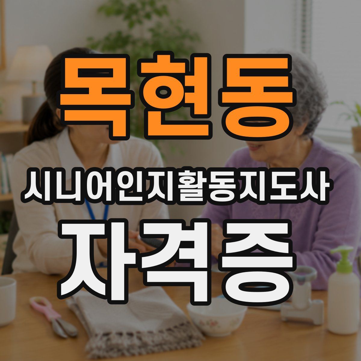 목현동 시니어인지활동지도사 자격증