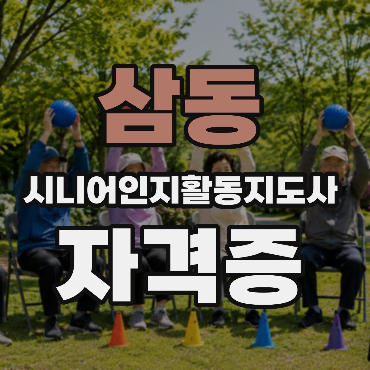 삼동 시니어인지활동지도사 자격증