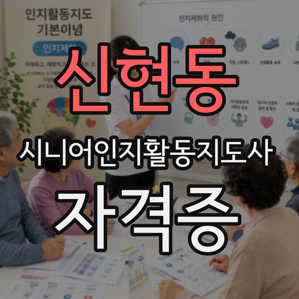 신현동 시니어인지활동지도사 자격증