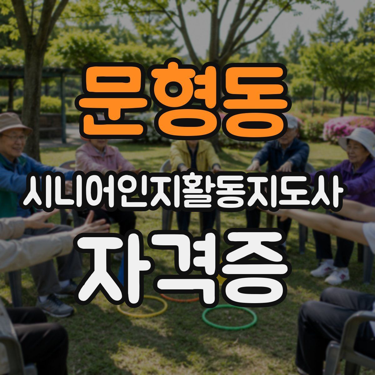 문형동 시니어인지활동지도사 자격증