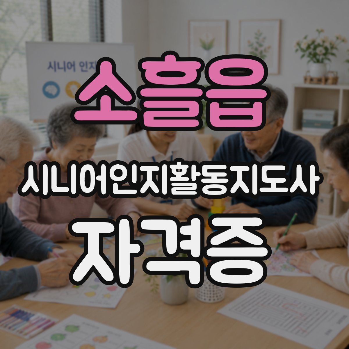 소흘읍 시니어인지활동지도사 자격증