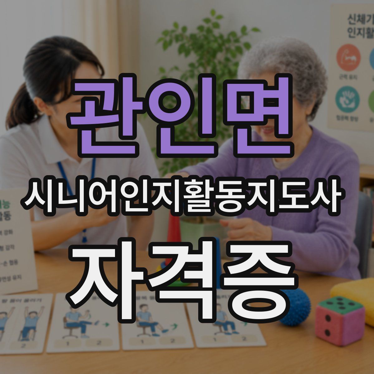 관인면 시니어인지활동지도사 자격증
